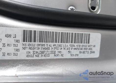 2018 Jeep Compass Latitude 4X4 из США, поврежденный, VIN 3C4NJDBB7JT115532